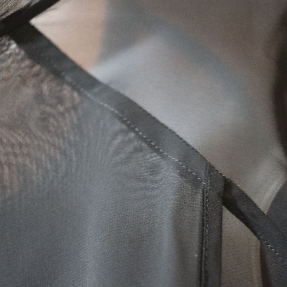 Herchcovitch Alexandre Black Cropped Sheer Top Medium - Picture 8 of 9